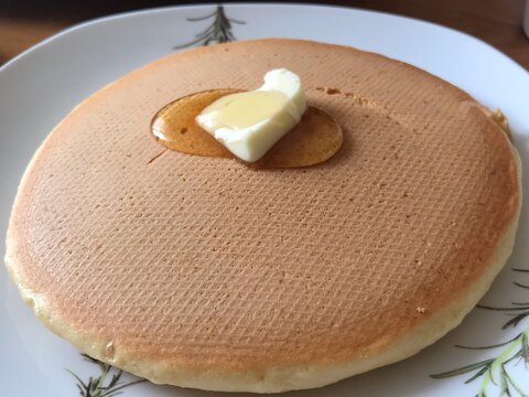 牛乳なくても美味しいホットケーキ